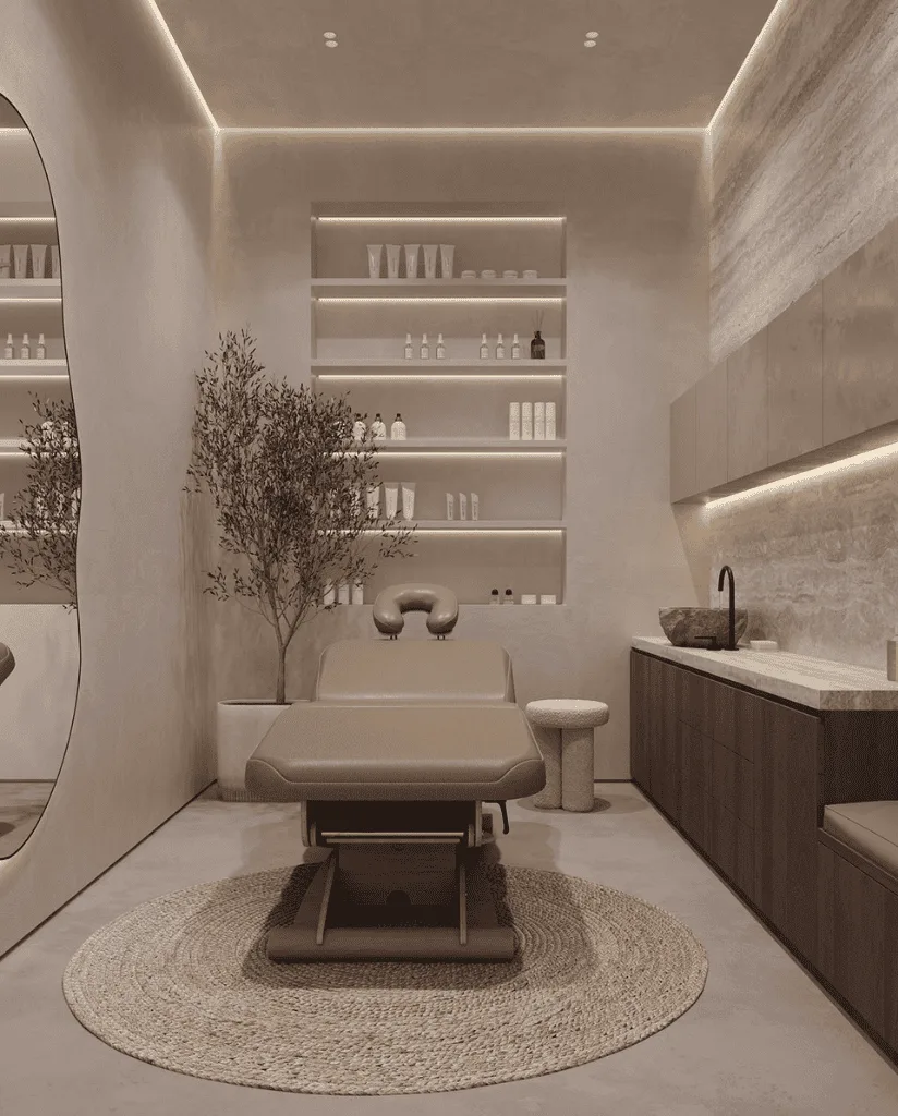 A professional skincare expert administering a Botox treatment on a client's face, with a focus on precision and care for a youthful, rejuvenated appearance.